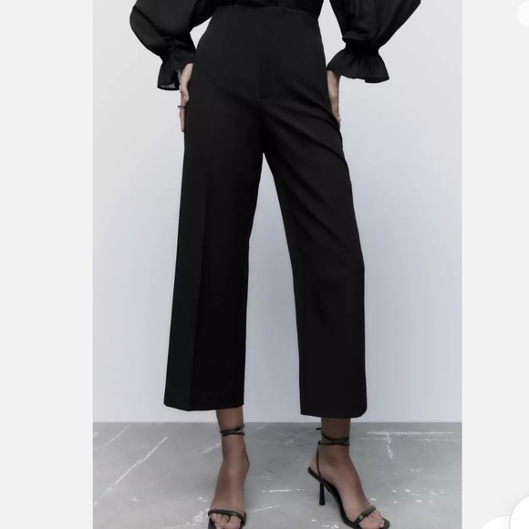 ZARA STRAIGHT FIT CULOTTES XL - Picture 4 of 9